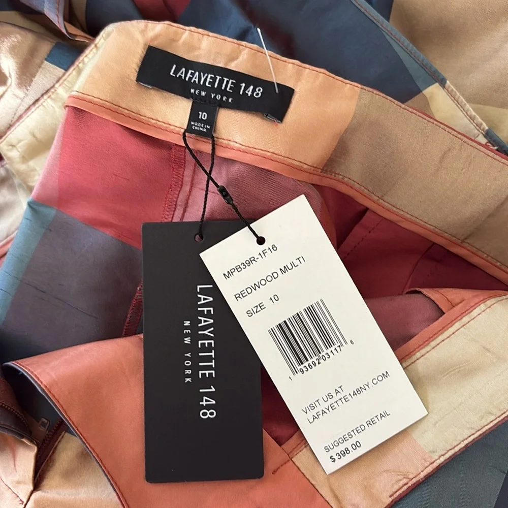 Lafayette 148 Silk High Waist Shorts and Tie Top Set